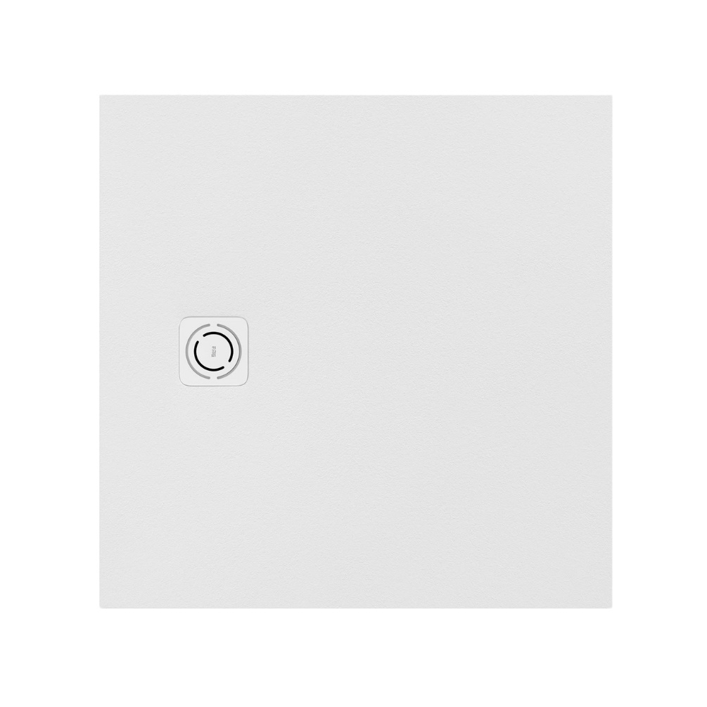 Cut out image of the Roca Terran-N Stonex 900mm White Square Shower Tray with Waste